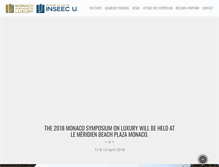 Tablet Screenshot of monaco-symposium-on-luxury.com